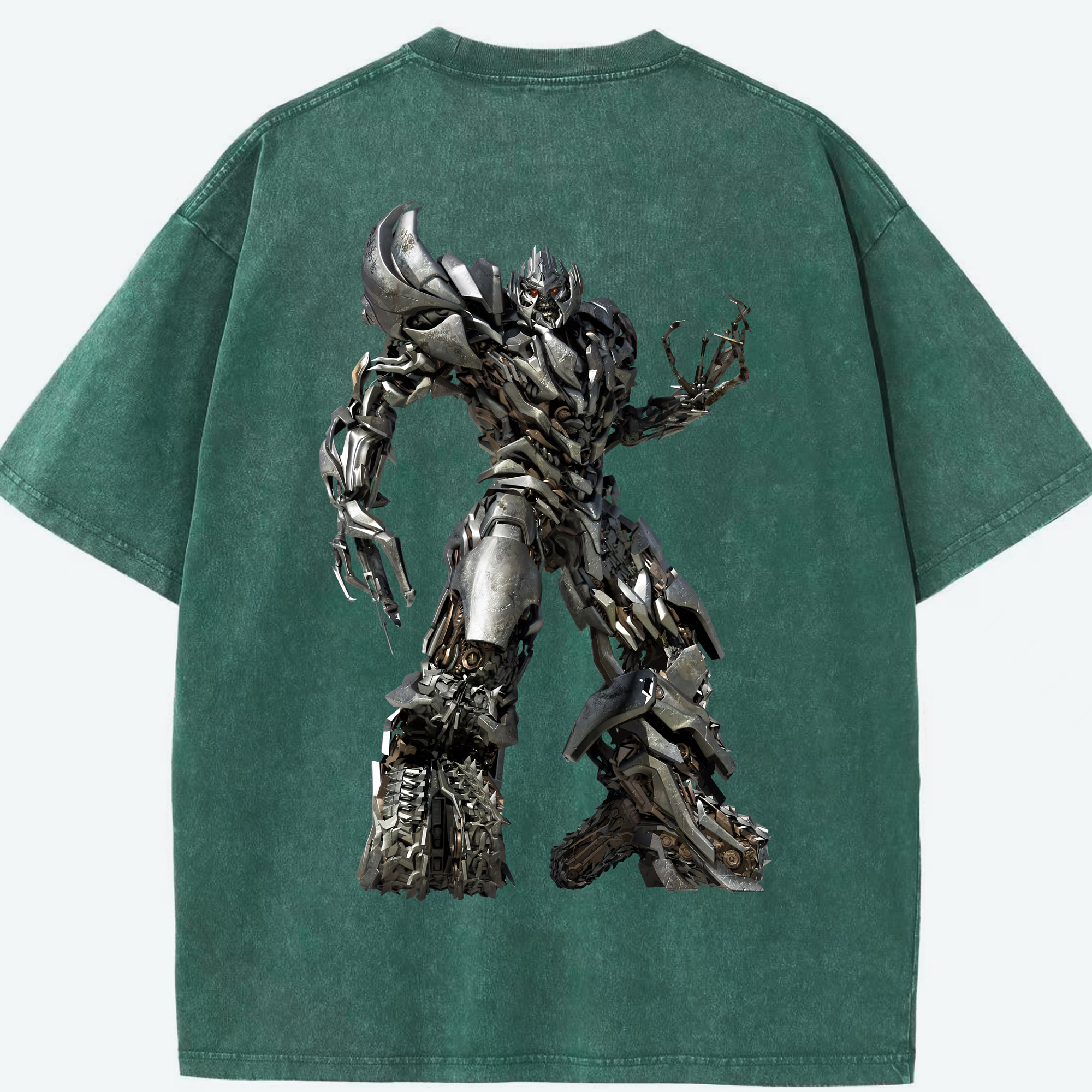 （画像用） Transformers トランスフォーマー 綿100% ヴィンテージ風 半袖Tシャツ（背面プリント）